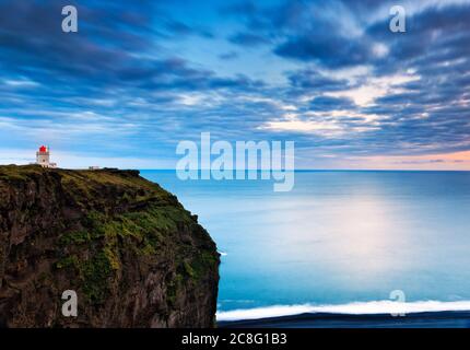 Lighthouse at Dyrholaey, Iceland Stock Photo - Alamy