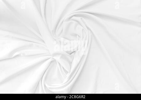 White cotton fabric texture background. Abstract white fabric with