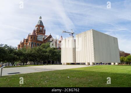 Old Red Museum and JFK Memorial Stock Photo