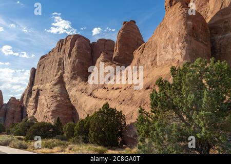 Rock formation in Arches National Park, USA Stock Photo