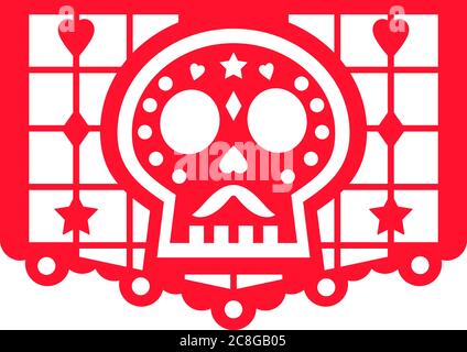 Day of the dead banner. Dia de Muertos bunting Stock Vector