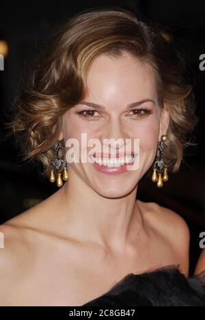 Hilary Swank at the World Premiere of 'P.S. I Love You' held at the Grauman's Chinese Theater in Hollywood, CA. The event took place on Sunday, Decemeber 9, 2007. Photo by: SBM / PictureLux  - File Reference # 34006-12566SBMPLX Stock Photo