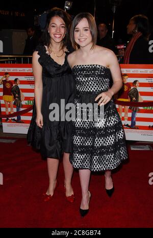 Olivia Thirlby And Ellen Page At The Premiere Of Fox Searchlights Juno Held At The Manns Village Theater In Westwood Ca The Event Took Place On Monday December 3 2007 Photo By Sbm Picturelux File Reference 34006 12589sbmplx 2c8gb74 