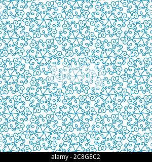 Seamless floral pattern made from digital paint for creative design background Stock Photo