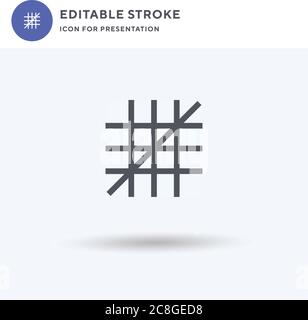 Guides icon vector, filled flat sign, solid pictogram isolated on white, logo illustration. Guides icon for presentation. Stock Vector