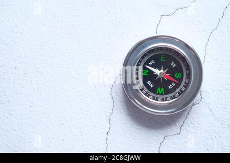 Compass isolated on a white background Stock Photo