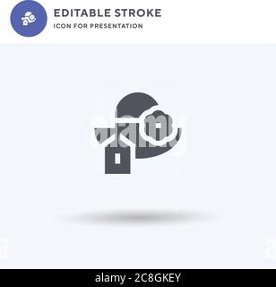 Pamela icon vector, filled flat sign, solid pictogram isolated on white, logo illustration. Pamela icon for presentation. Stock Vector