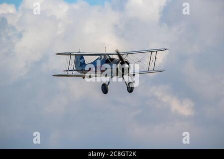 The Gloster Gladiator was the last biplane fighter used by the Royal Air Force Stock Photo