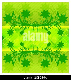 vector illustration of an abstract green background. eps10 Stock Vector