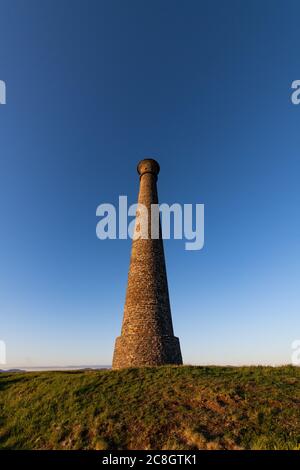 Pen Dinas monument Aberystwyth built in 1852 in memory of the Duke of Wellington Stock Photo