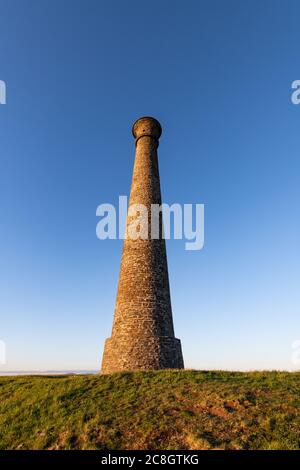 Pen Dinas monument Aberystwyth built in 1852 in memory of the Duke of Wellington Stock Photo