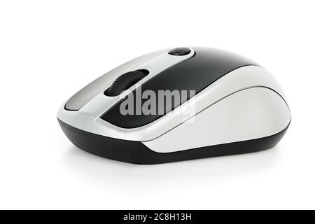 wireless computer mouse isolated on white Stock Photo