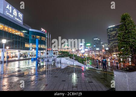 Seoul Station,  Dongja-dong, Yongsan-gu, Seoul, South Korea Stock Photo