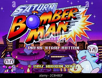 Saturn Bomber Man - Sega Saturn Videogame - Editorial use only Stock Photo