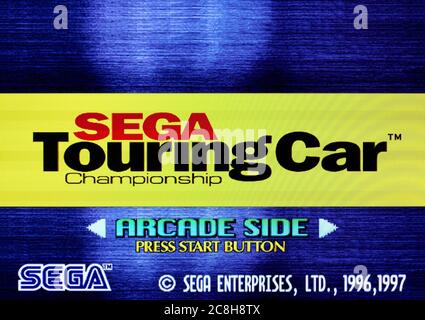 Sega Touring Car Championship - Sega Saturn Videogame - Editorial use only Stock Photo