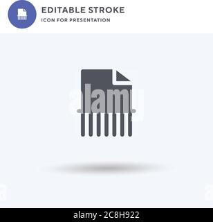 Destroyed icon vector, filled flat sign, solid pictogram isolated on white, logo illustration. Destroyed icon for presentation. Stock Vector