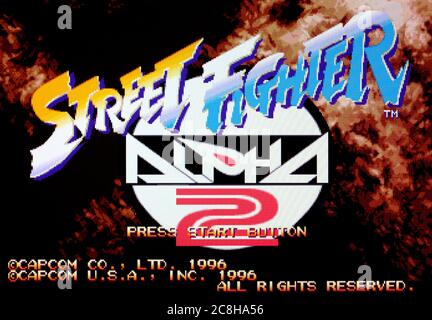 Street Fighter Alpha 2 - Sega Saturn Videogame - Editorial use only Stock Photo