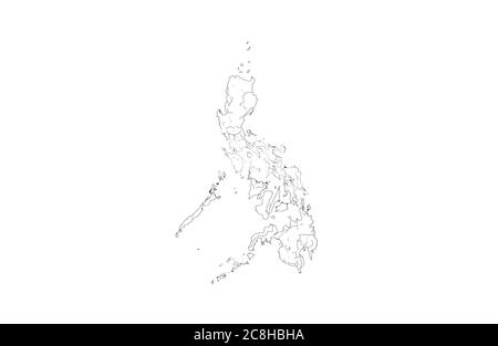 philippines map outline