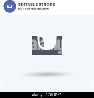 Attraction icon vector, filled flat sign, solid pictogram isolated on white, logo illustration. Attraction icon for presentation. Stock Vector