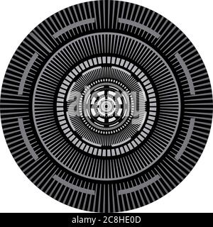 Imaginative circle background Stock Vector