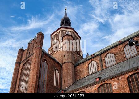 St. Nicholas Church in the old town of Stralsund, Germany Stock Photo