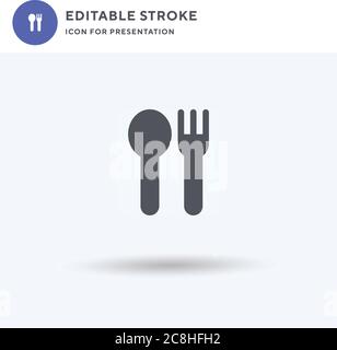 Download Cutlery Simple vector icon. Illustration symbol design ...