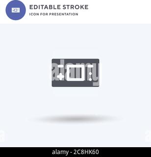 Game Console icon vector, filled flat sign, solid pictogram isolated on white, logo illustration. Game Console icon for presentation. Stock Vector