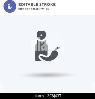 Pepper Spray icon vector, filled flat sign, solid pictogram isolated on white, logo illustration. Pepper Spray icon for presentation. Stock Vector