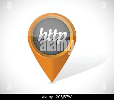 Http pointer icon illustration design over a white background Stock Vector