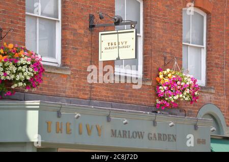 Front of the Ivy Marlow Garden restaurant in Marlow, UK Stock Photo