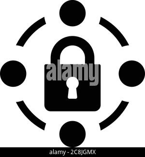 Security lock icon. Beautiful, meticulously designed icon. Well organized and editable Vector for any uses. Stock Vector