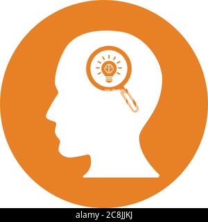 Creativity, Thinking Icon. Beautiful, meticulously designed icon. Well organized and editable Vector for any uses. Stock Vector