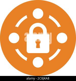 Security lock icon. Beautiful, meticulously designed icon. Well organized and editable Vector for any uses. Stock Vector