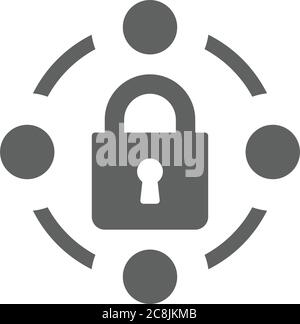 Security lock icon. Beautiful, meticulously designed icon. Well organized and editable Vector for any uses. Stock Vector