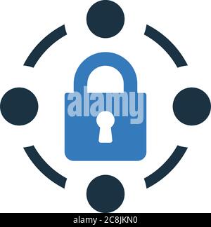 Security lock icon. Beautiful, meticulously designed icon. Well organized and editable Vector for any uses. Stock Vector