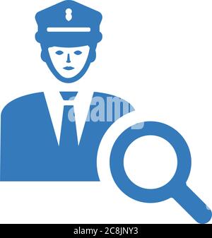 Police help icon. Perfect for use in designing and developing websites, printed files and presentations, Promotional Materials or any type of design p Stock Vector