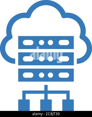 Web Hosting icon. Perfect use for print media, web, stock images, commercial use or any kind of design project. Stock Vector