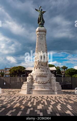 Centenary Monument in the city of Nice - CITY OF NICE, FRANCE - JULY 10, 2020 Stock Photo