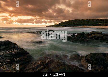 Sunrise at Kennett River along the famous Great Ocean Road. Stock Photo