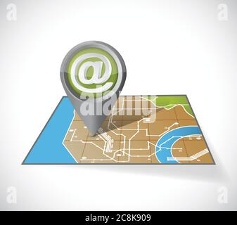 Contact us communication illustration over a white background Stock Vector