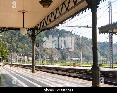 Sicily: Taormina/Giardini train station Stock Photo