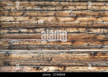 texture of a wall with cracked wood panels Stock Photo