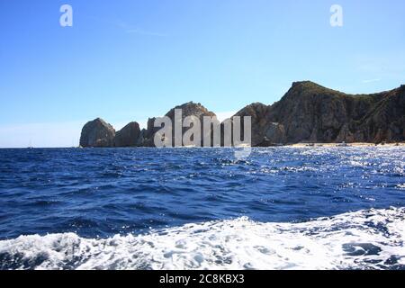 Fun vacation on a cruise ship. at port in Cabo San Lucas. Stock Photo