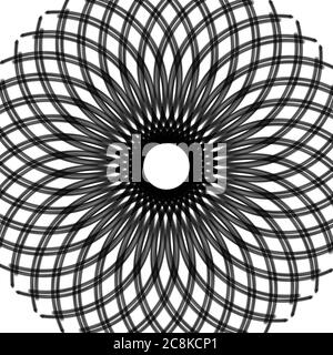 Circular design illustration. Infinity circular design illustration. Spherical design digital art/illustration. Sphere design. Stock Photo