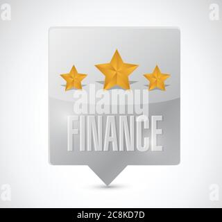 Finance message illustration design over a white background Stock Vector