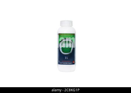 Moldova, Tiraspol - May 14, 2019: Plant protection product - Lock Super. Isolate on a white background.
