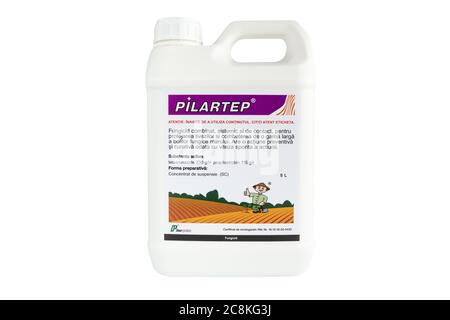 Moldova, Tiraspol - May 14, 2019: Plant protection product - Pilartep. Isolate on a white background.