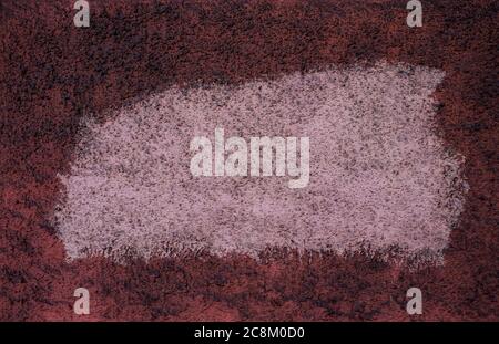 Dusty weathered burgundy and white textured background. Stock Photo