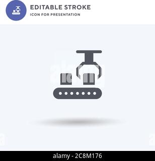 Claw icon vector, filled flat sign, solid pictogram isolated on white, logo illustration. Claw icon for presentation. Stock Vector