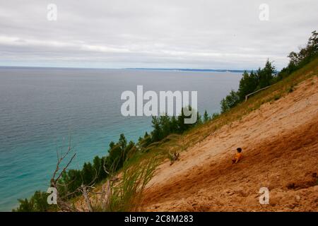 Pyramid Point, Sleeping Bear Dunes National Lakeshore, Michigan Stock ...